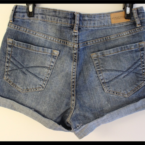🎀 3/23 Aeropostale Denim High Waisted Shorts - Picture 3 of 5